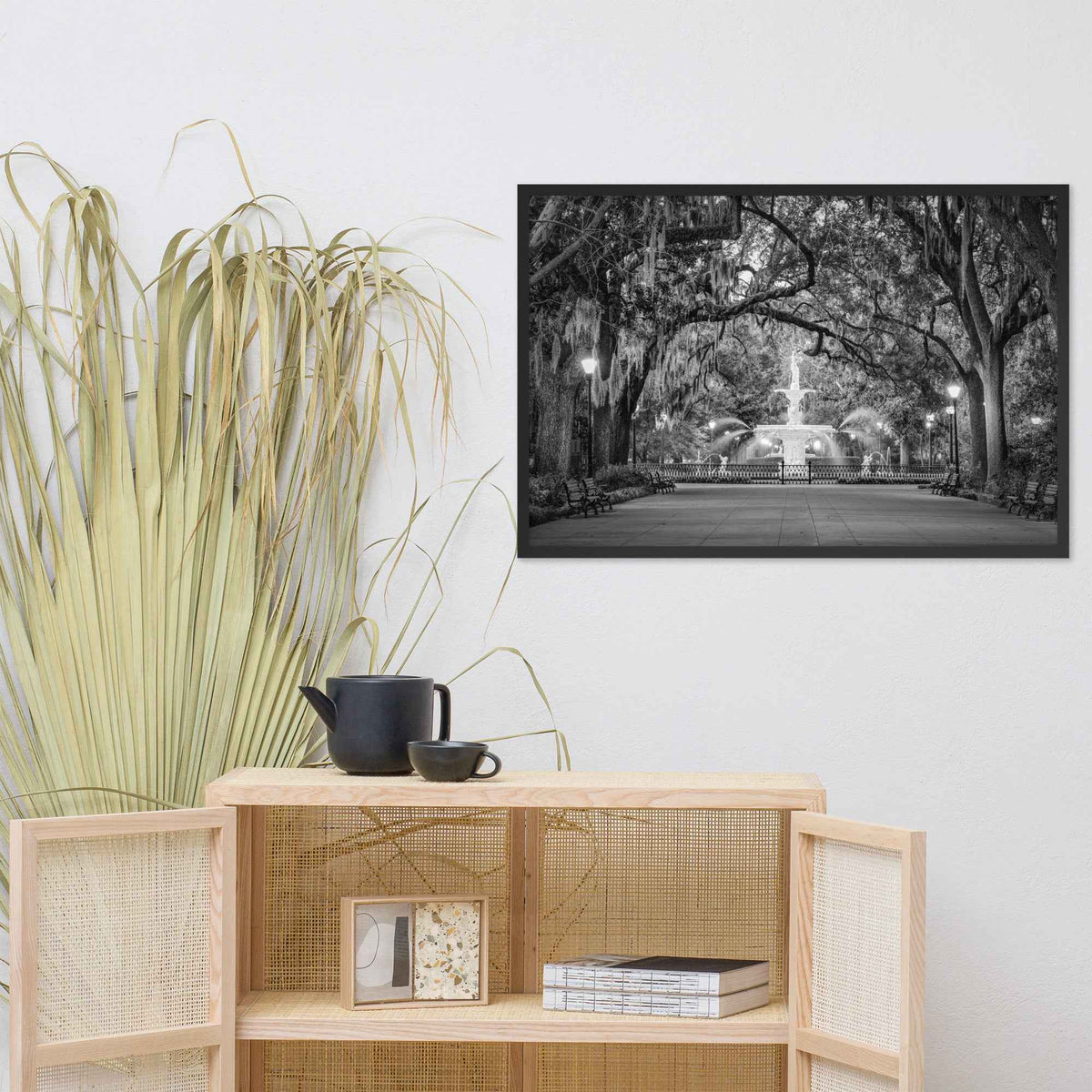 Fountain Forsyth Park Savannah Ga 4 Framed Wall Art Print
