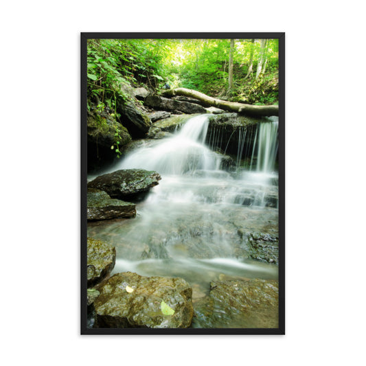 Pixley Waterfall 2 Rural Landscape Framed Photo Paper Wall Art Prints