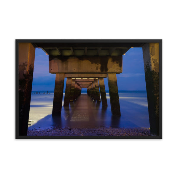 Under the Pier Coastal Landscape Framed Photo Paper Wall Art Prints
