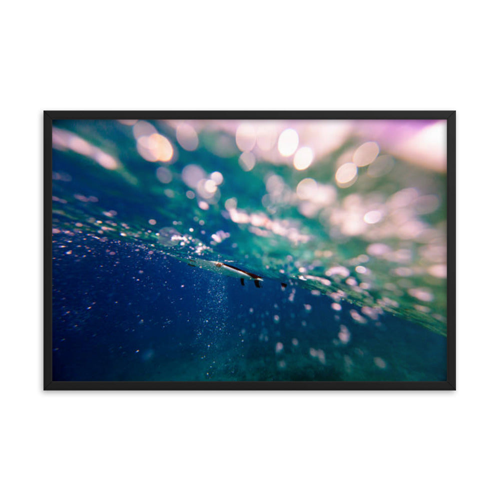 Bubble Trouble Coastal Abstract Lifestyle Photograph Framed Wall Art Print