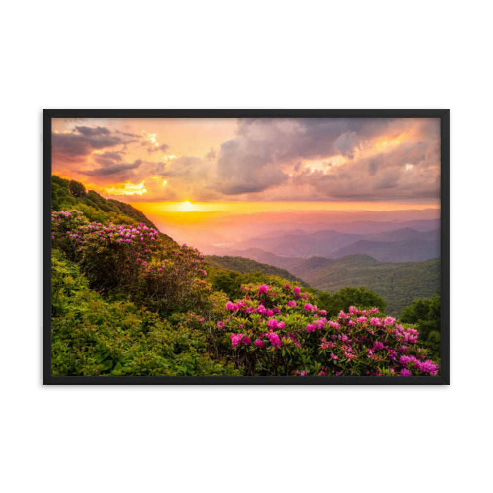 Close of the Day Landscape Photograph Framed Wall Art Print