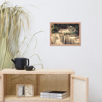 Misty Huay Mae Khamin Waterfall Thailand Framed Wall Art Prints