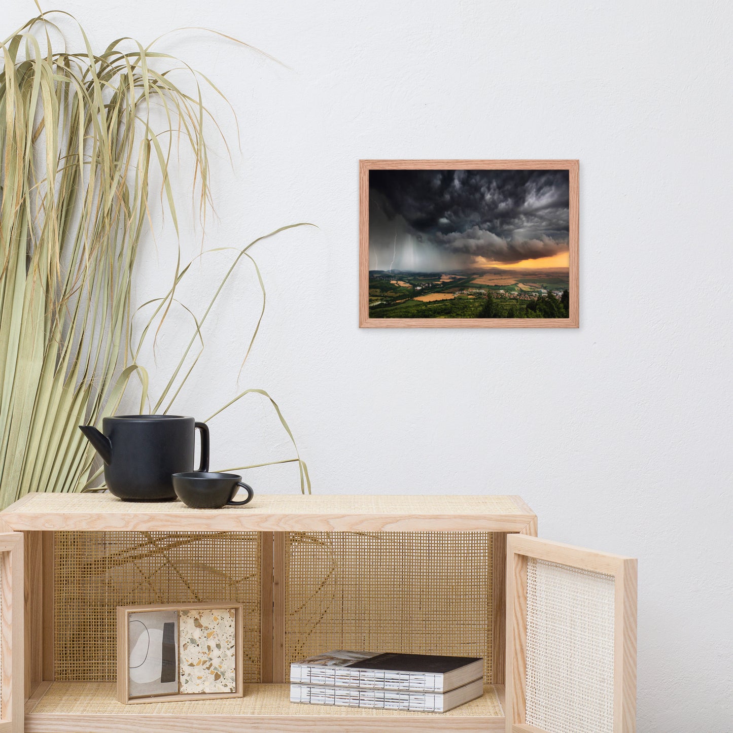 The Storm Rustic Landscape Photograph Framed Wall Art Print