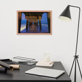 Under the Pier Coastal Landscape Framed Photo Paper Wall Art Prints