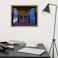 Under the Pier Coastal Landscape Framed Photo Paper Wall Art Prints