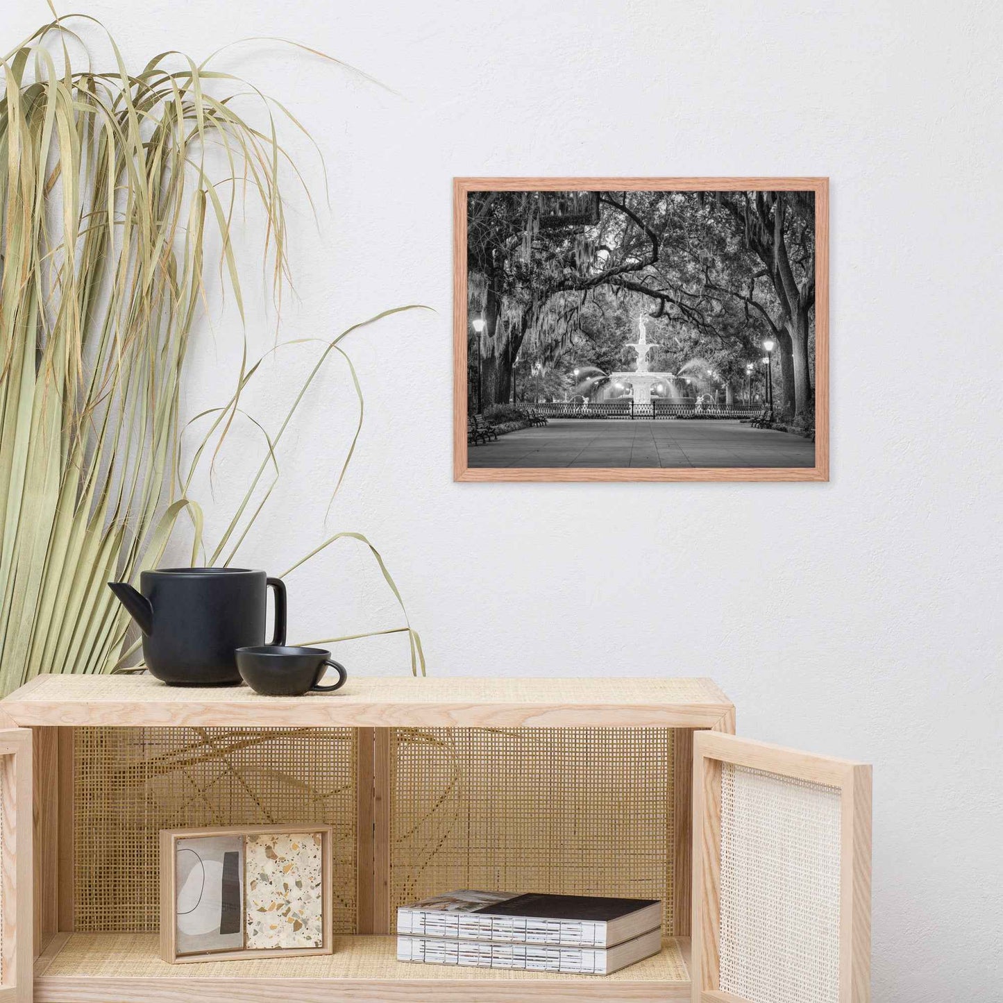 Fountain Forsyth Park Savannah Ga 4 Framed Wall Art Print