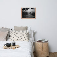 Mist of Valley Forge in Black and White Framed Photo Paper Wall Art Prints
