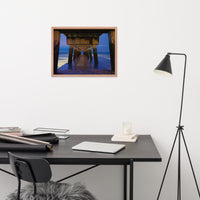 Under the Pier Coastal Landscape Framed Photo Paper Wall Art Prints