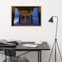 Under the Pier Coastal Landscape Framed Photo Paper Wall Art Prints