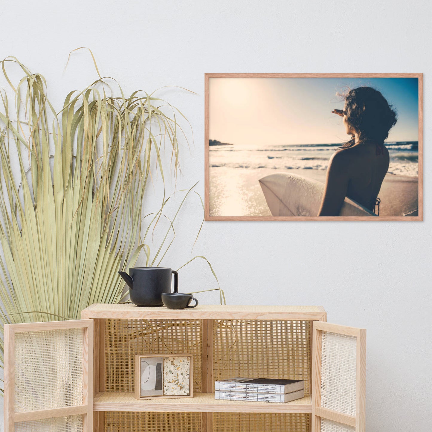 Saltwater Sunrise Coastal Lifestyle Photograph Framed Wall Art Print