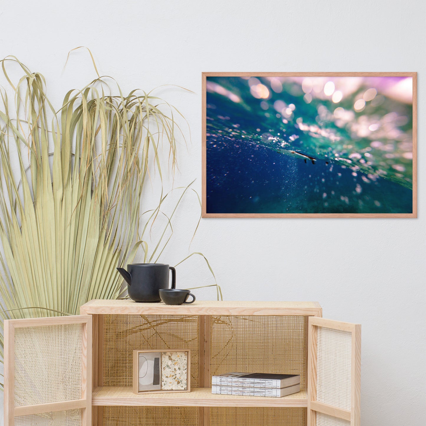 Bubble Trouble Coastal Abstract Lifestyle Photograph Framed Wall Art Print