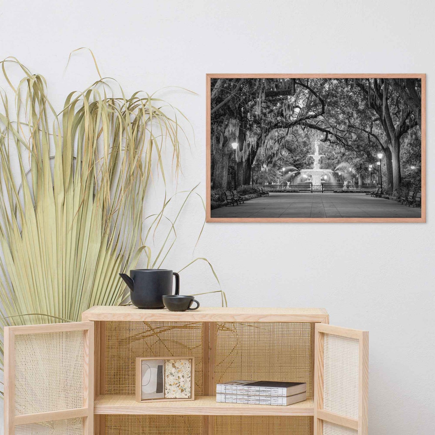 Fountain Forsyth Park Savannah Ga 4 Framed Wall Art Print