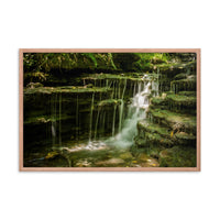 Pixley Waterfall 1 Landscape Framed Photo Paper Wall Art Prints