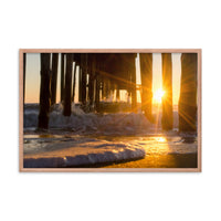 Seafoam in the Sunlight Landscape Framed Photo Paper Wall Art Prints