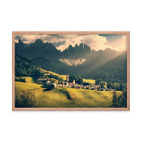 Sun Rays and Santa Maddalena Framed Wall Art Prints