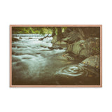 Water Swirl in the River Rustic Landscape Framed Photo Paper Wall Art Prints