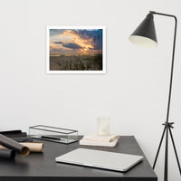 Anna Maria Island Cloudy Sunset 2 Coastal Landscape Framed Photo Paper Wall Art Prints