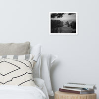 Mist of Valley Forge in Black and White Framed Photo Paper Wall Art Prints