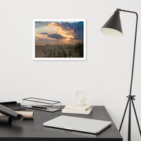Anna Maria Island Cloudy Sunset 2 Coastal Landscape Framed Photo Paper Wall Art Prints