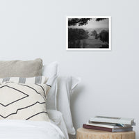 Mist of Valley Forge in Black and White Framed Photo Paper Wall Art Prints