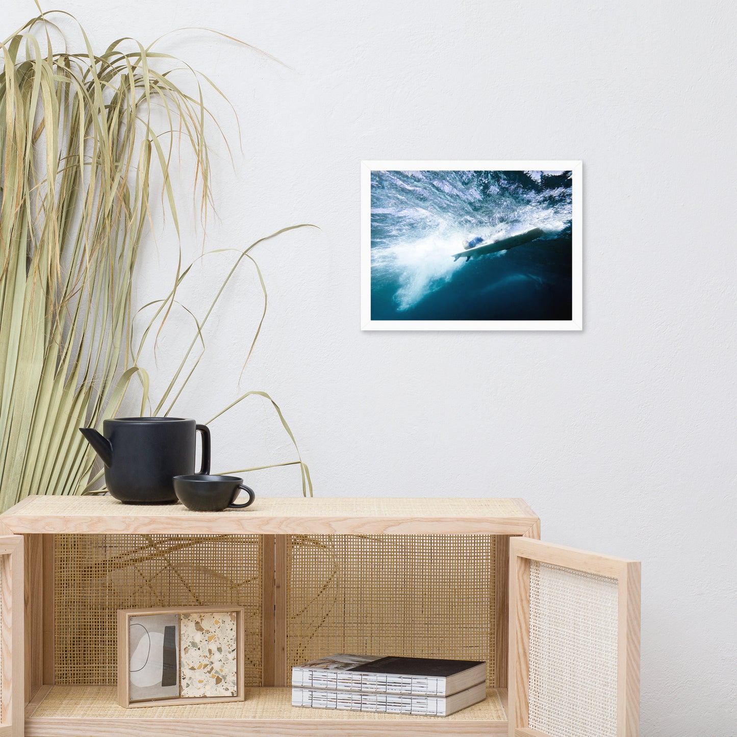 Power and Grace Coastal Lifestyle Abstract Nature Photograph Framed Wall Art Print