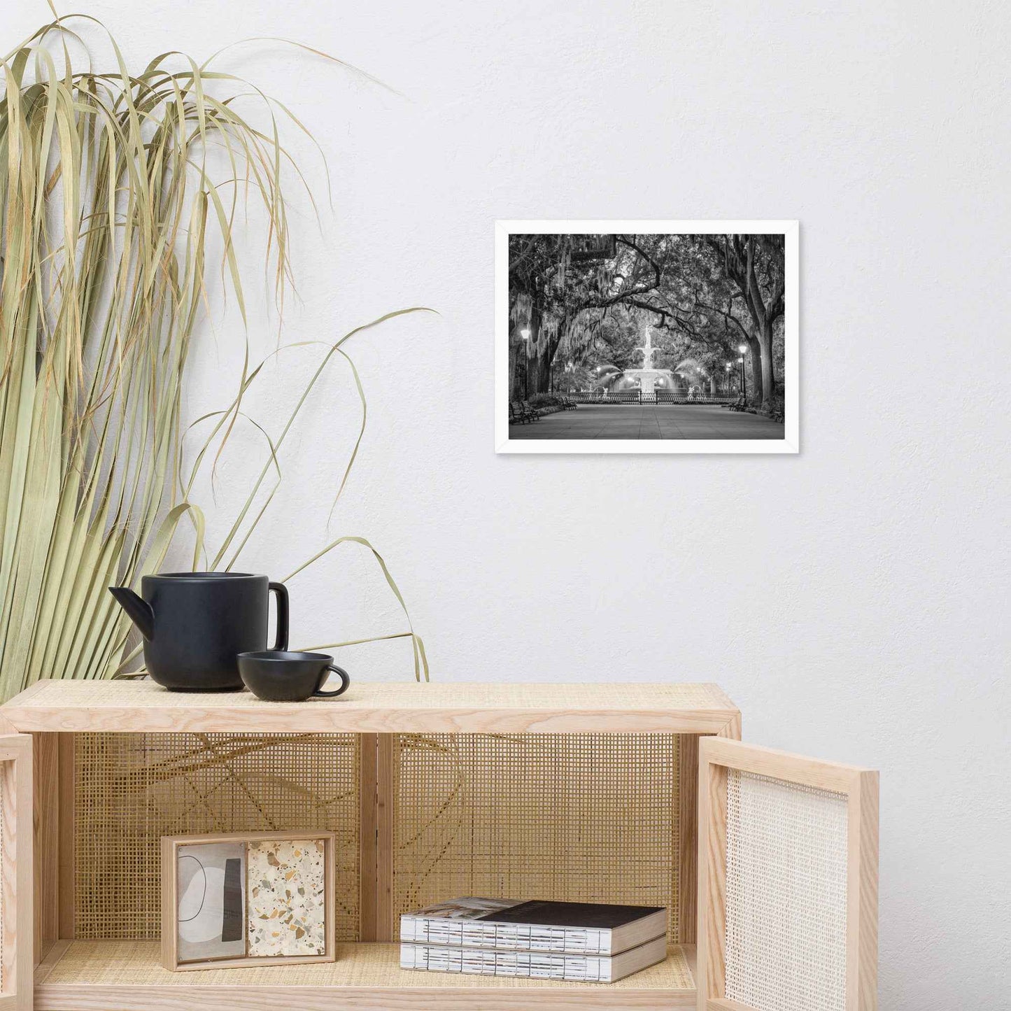 Fountain Forsyth Park Savannah Ga 4 Framed Wall Art Print