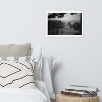 Mist of Valley Forge in Black and White Framed Photo Paper Wall Art Prints