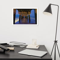 Under the Pier Coastal Landscape Framed Photo Paper Wall Art Prints