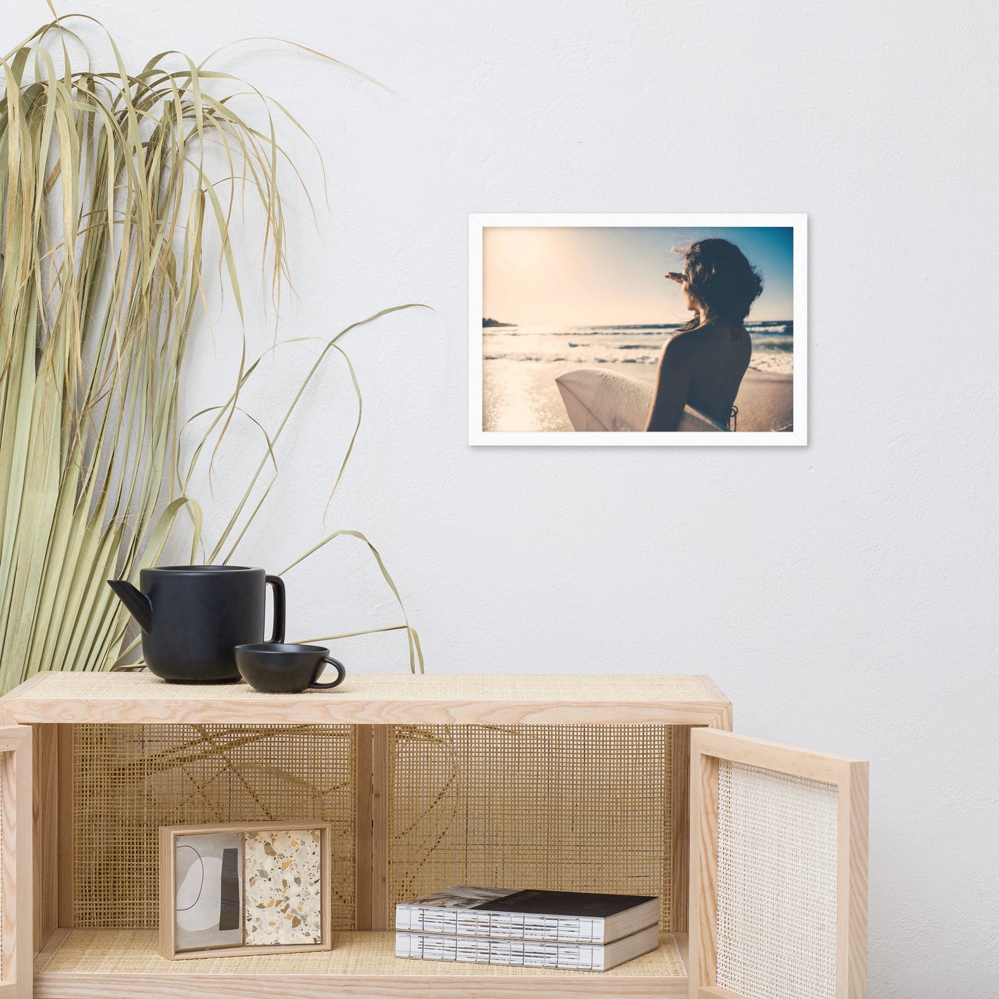 Saltwater Sunrise Coastal Lifestyle Photograph Framed Wall Art Print