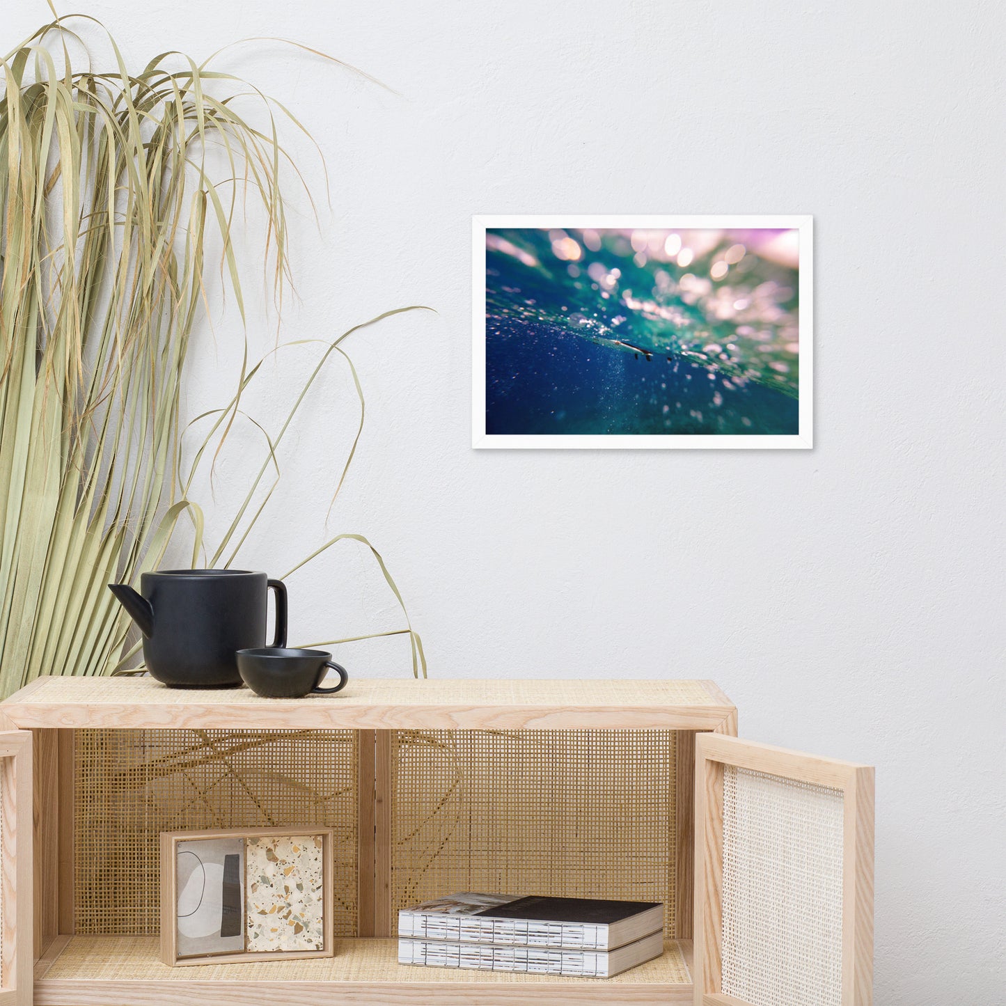 Bubble Trouble Coastal Abstract Lifestyle Photograph Framed Wall Art Print