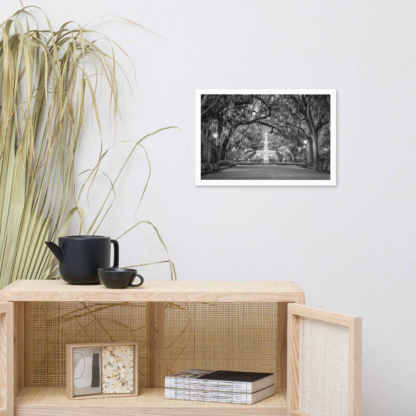 Fountain Forsyth Park Savannah Ga 4 Framed Wall Art Print
