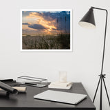 Anna Maria Island Cloudy Sunset 2 Coastal Landscape Framed Photo Paper Wall Art Prints