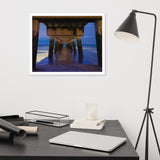 Under the Pier Coastal Landscape Framed Photo Paper Wall Art Prints