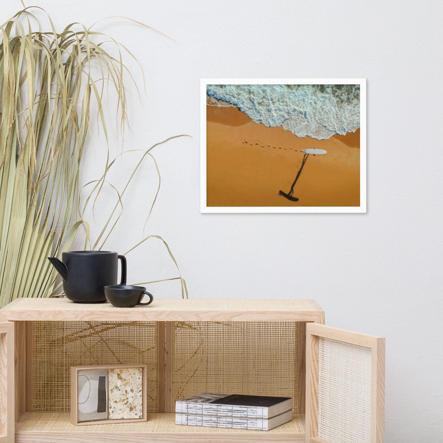 Solitude & Serenity Coastal Lifestyle Minimal Nature Photograph Framed Wall Art Print