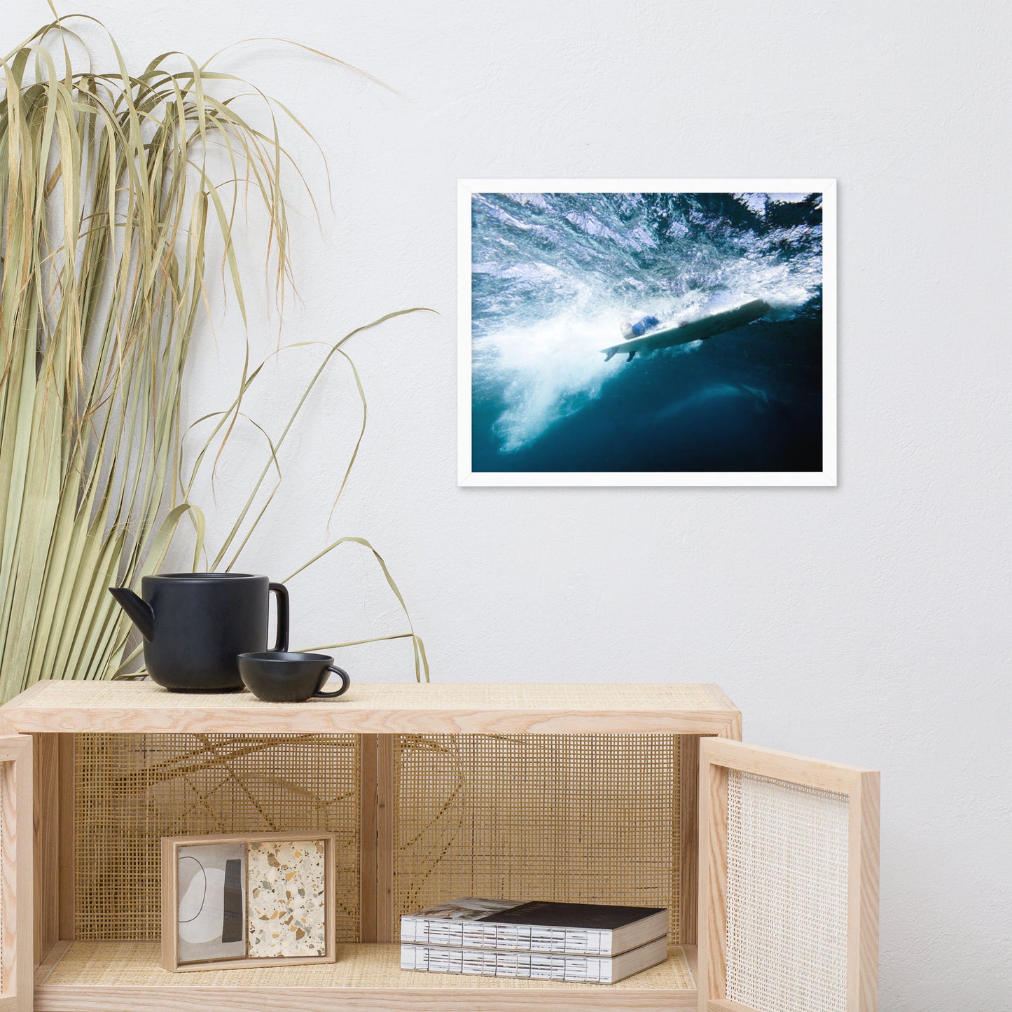 Power and Grace Coastal Lifestyle Abstract Nature Photograph Framed Wall Art Print