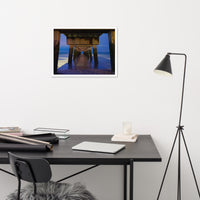 Under the Pier Coastal Landscape Framed Photo Paper Wall Art Prints