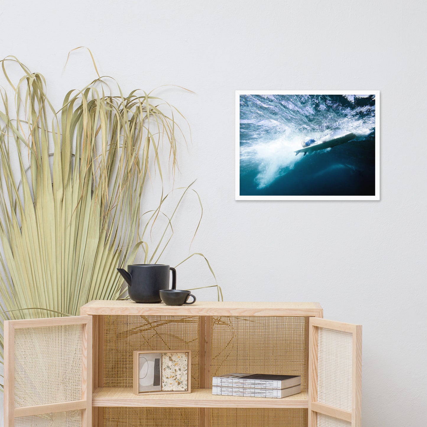 Power and Grace Coastal Lifestyle Abstract Nature Photograph Framed Wall Art Print