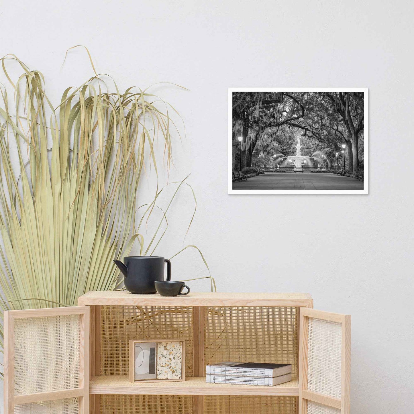 Fountain Forsyth Park Savannah Ga 4 Framed Wall Art Print