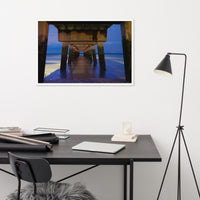Under the Pier Coastal Landscape Framed Photo Paper Wall Art Prints