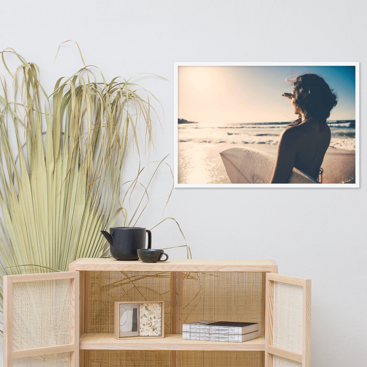 Saltwater Sunrise Coastal Lifestyle Photograph Framed Wall Art Print