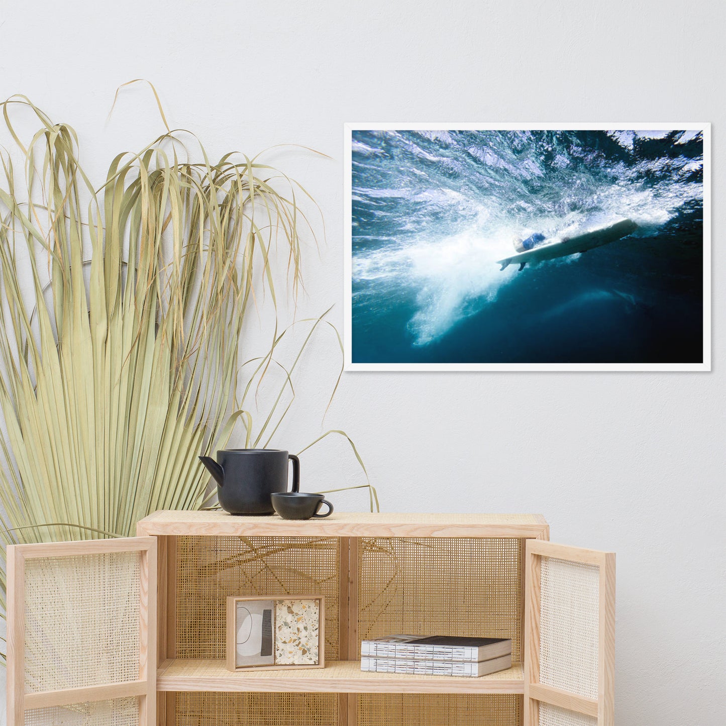 Power and Grace Coastal Lifestyle Abstract Nature Photograph Framed Wall Art Print