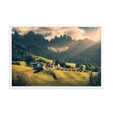 Sun Rays and Santa Maddalena Framed Wall Art Prints