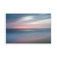 The Colors of Evening Abstract Coastal Landscape Framed Photo Paper Wall Art Prints