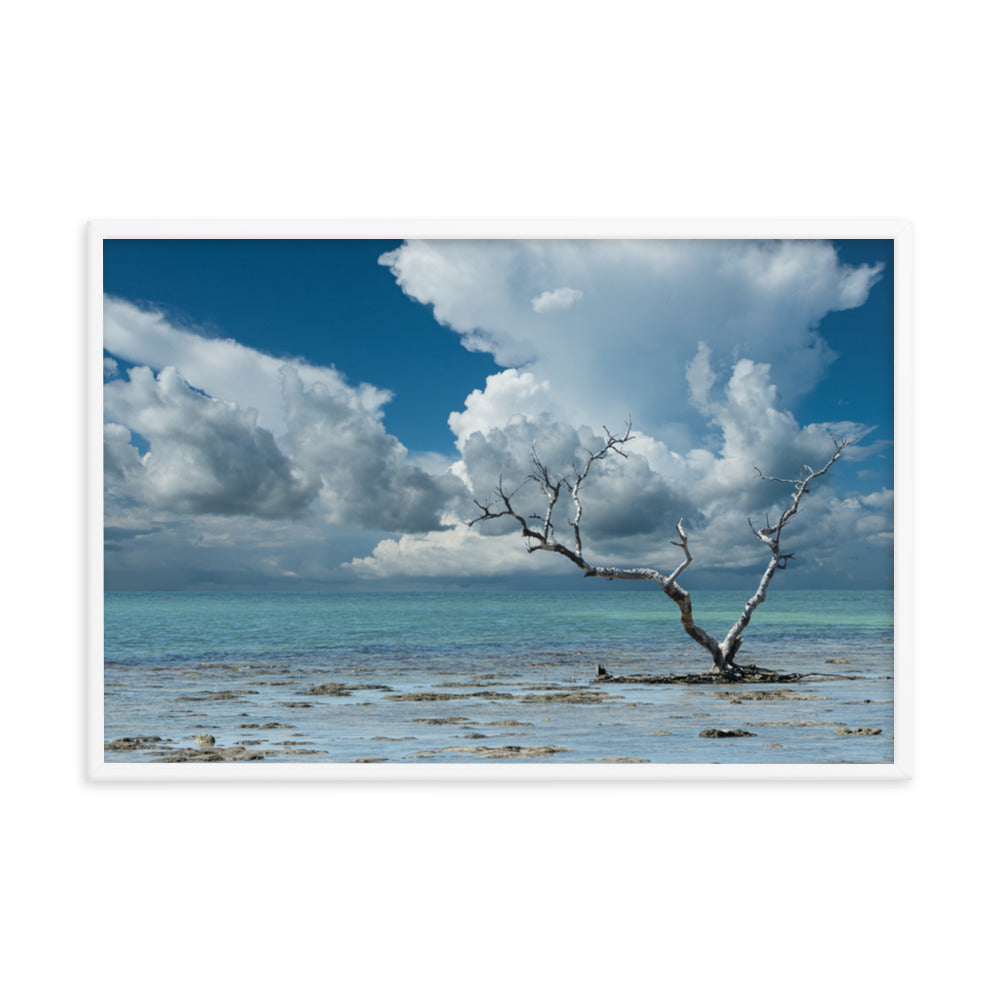 Wanderlust Traditional Color Coastal Landscape Photo Framed Paper Poster