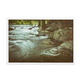 Water Swirl in the River Rustic Landscape Framed Photo Paper Wall Art Prints
