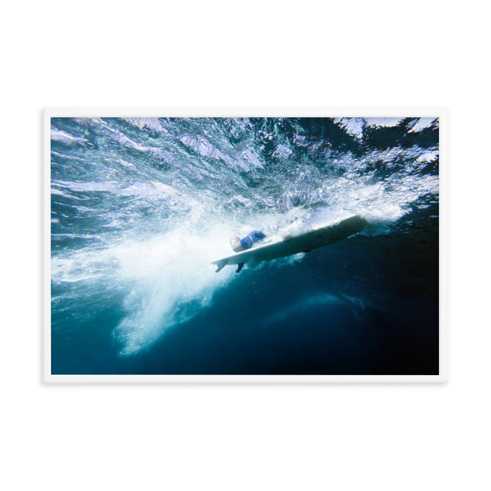 Power and Grace Coastal Lifestyle Abstract Nature Photograph Framed Wall Art Print