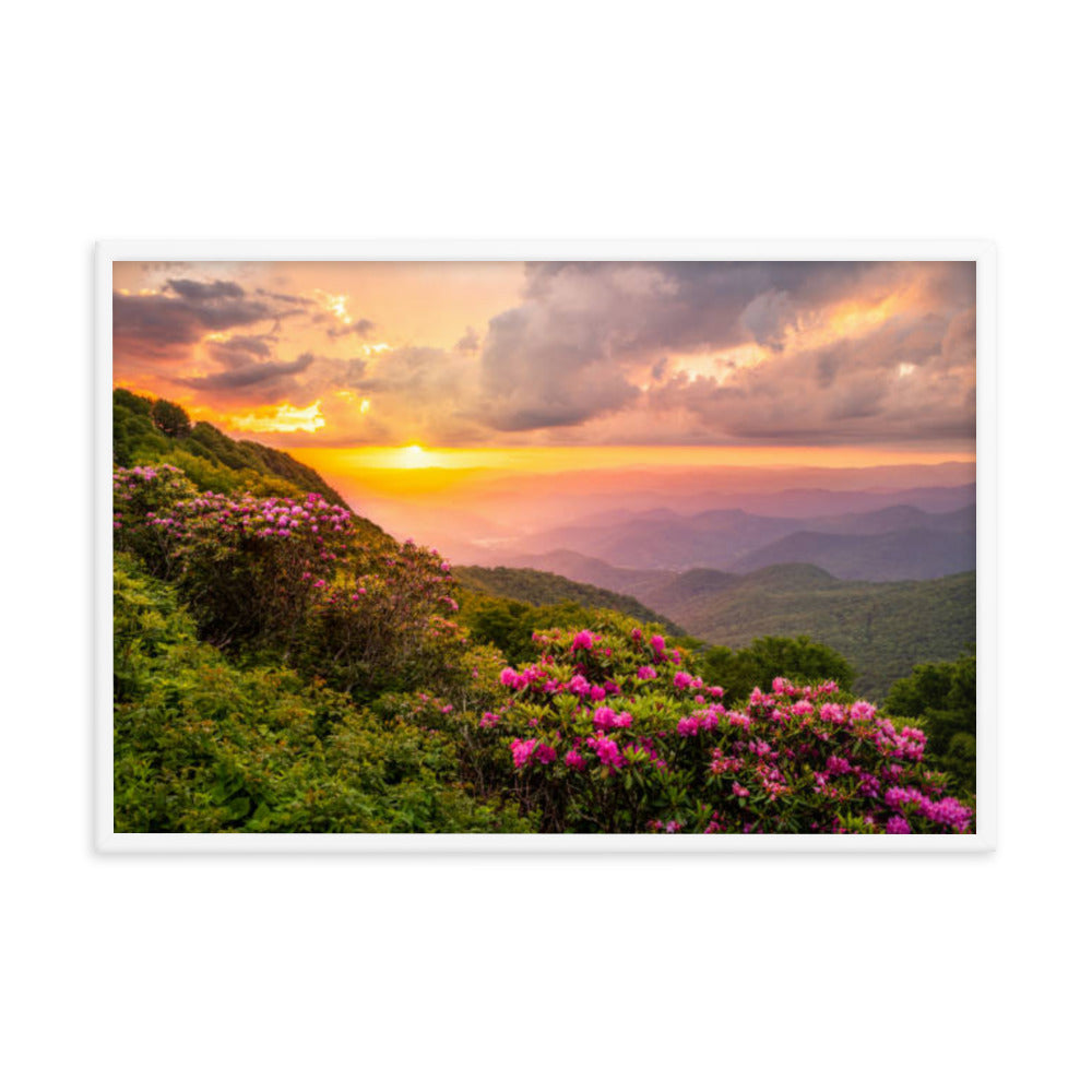 Close of the Day Landscape Photograph Framed Wall Art Print