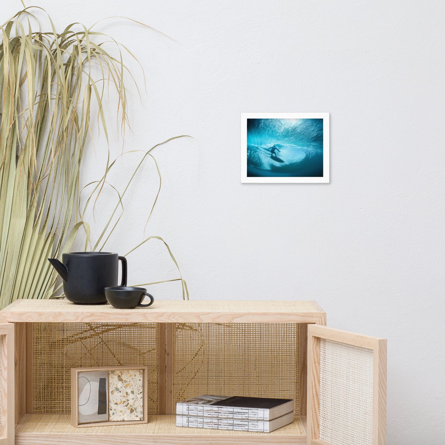 Beneath the Break Coastal Lifestyle Abstract Nature Photograph Framed Wall Art Print