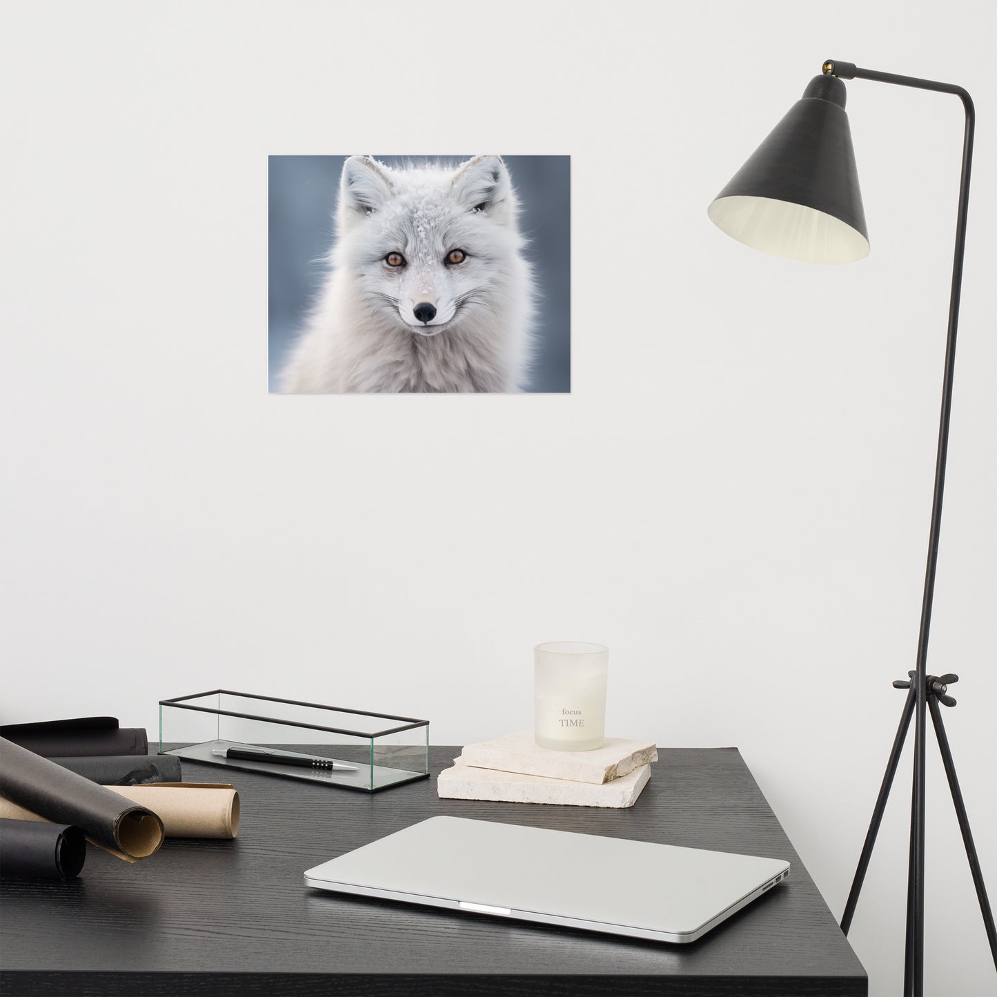 Wall Art Fox: Eyes of the North Photorealism - Digital Artwork Loose Art Print