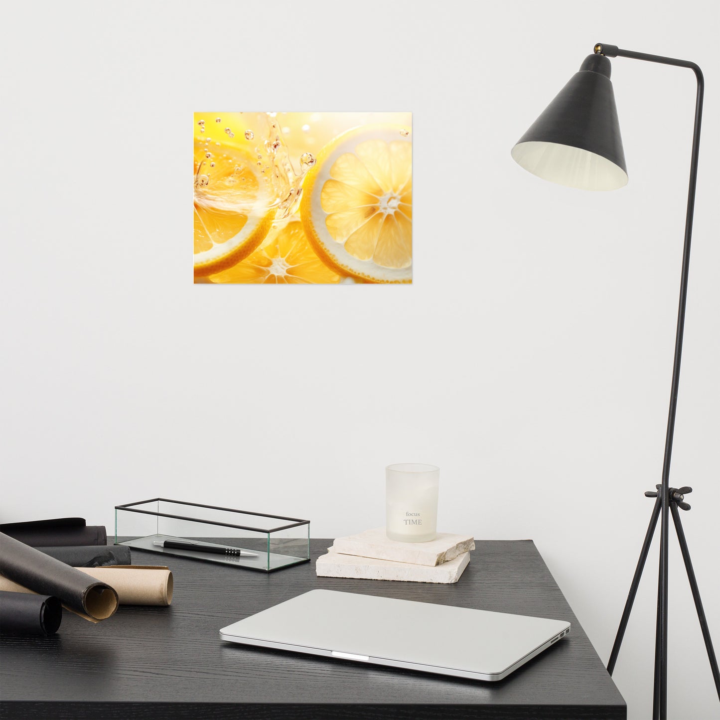 Golden Elixir Photorealism - Digital Artwork Loose Art Print